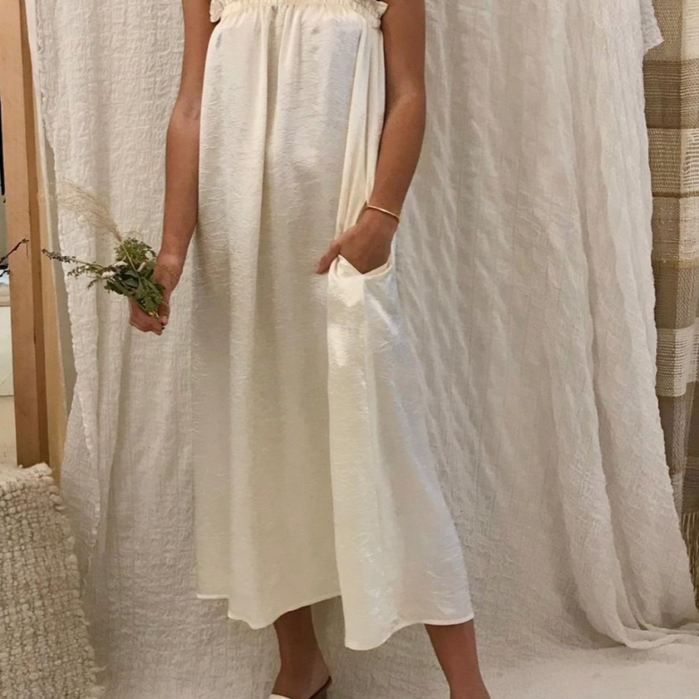 NWT Priory Cream Silk Dress